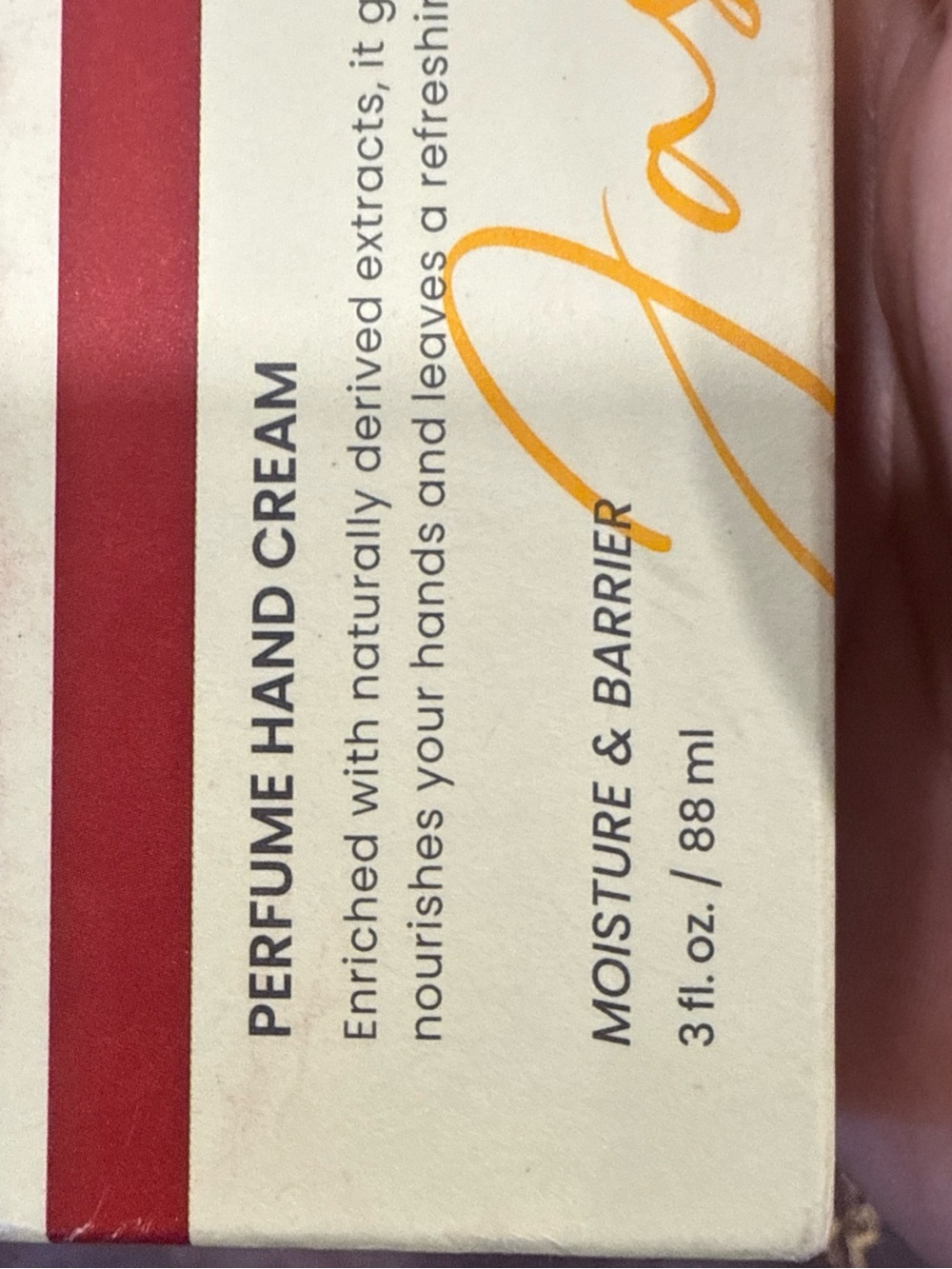 Jette Perfume Hand Cream - Moisture & Barrier (Red/White)